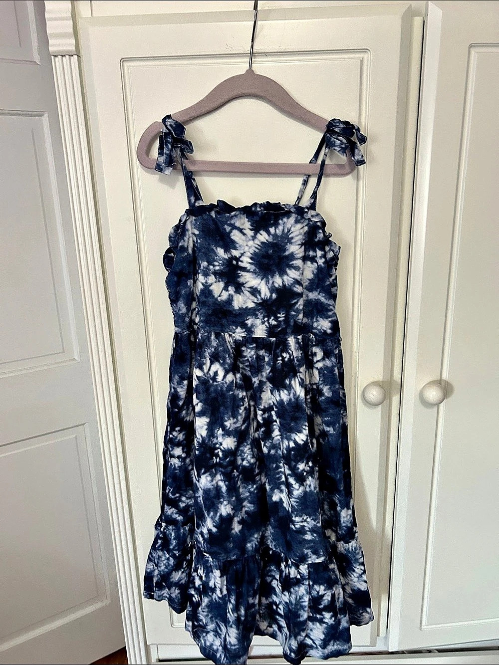Gap Tie-Dye Midi Dress in Blue & White Like New